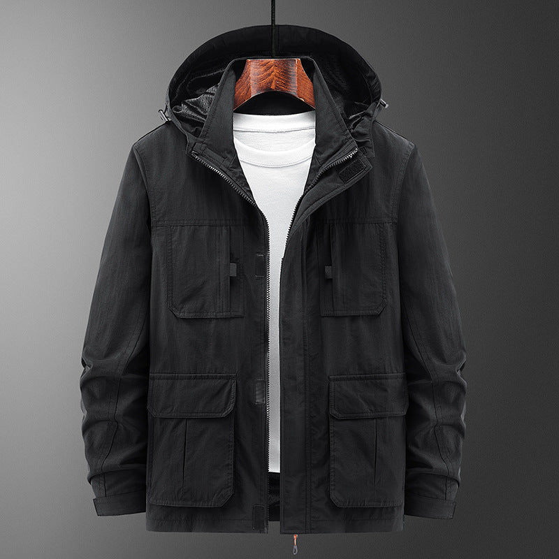 Men's Fashion Casual Loose Outdoor Shell Jacket