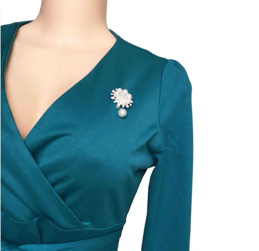 Floral A-Line Dress with Waist Detail for Women